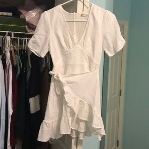 Hello Molly White Wrap Dress